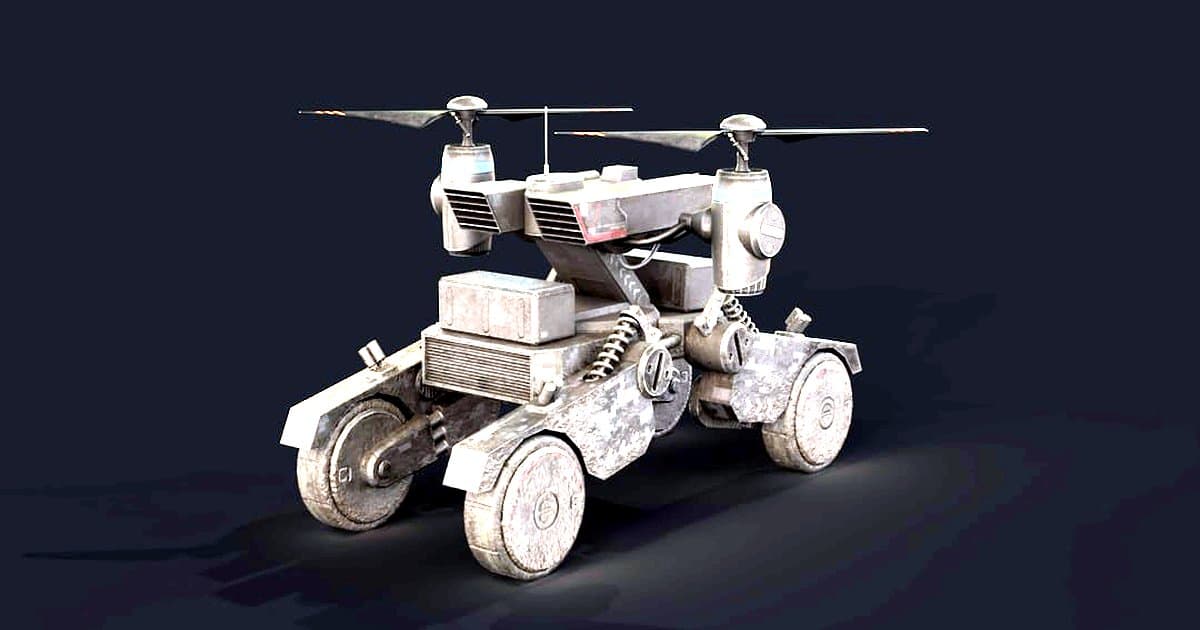Qu'est-ce que l'agentic AI ? (developpe bien les query) - A 3D model of a military vehicle on a black background