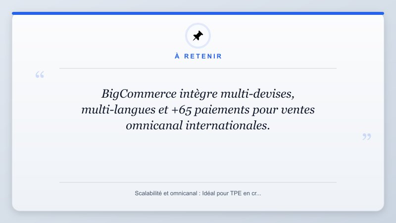 À retenir: BigCommerce intègre multi-devises, multi-langues et +65 paiements pour ventes omnicanal internationa...