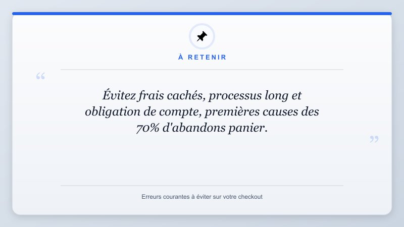 À retenir: Évitez frais cachés, processus long et obligation de compte, premières causes des 70% d'abandons pan...